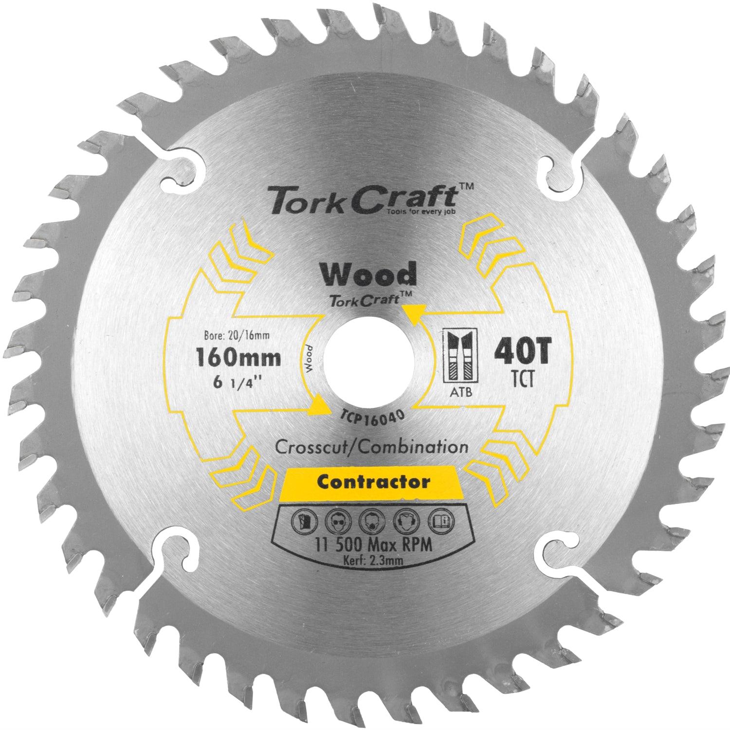 Blade Contractor 160 X 40 T 20/16 Circular Saw Tct - Livestainable.co.za