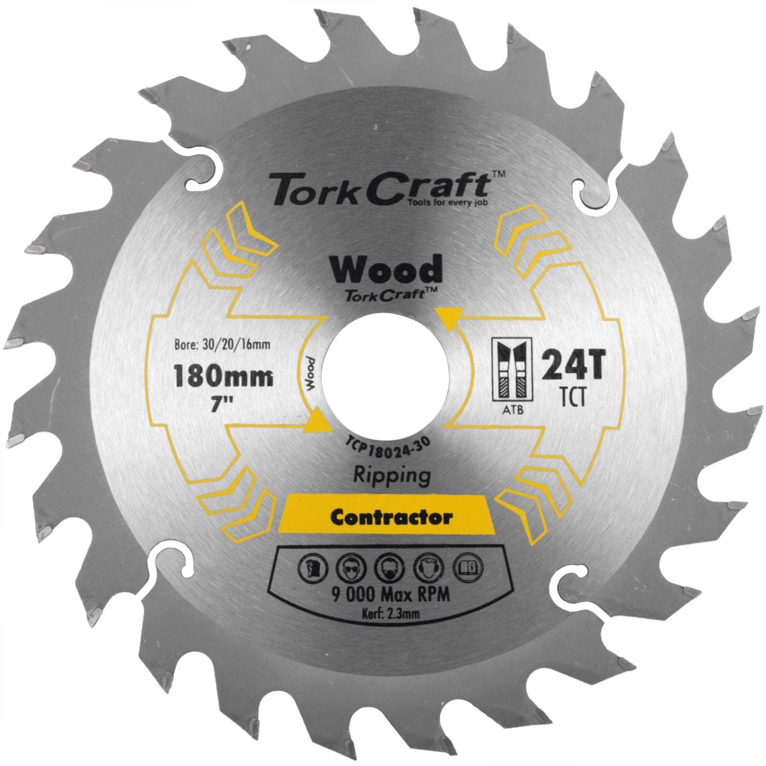 Blade Contractor 180 X 24 T 30/20/16 Circular Saw Tct - Livestainable.co.za