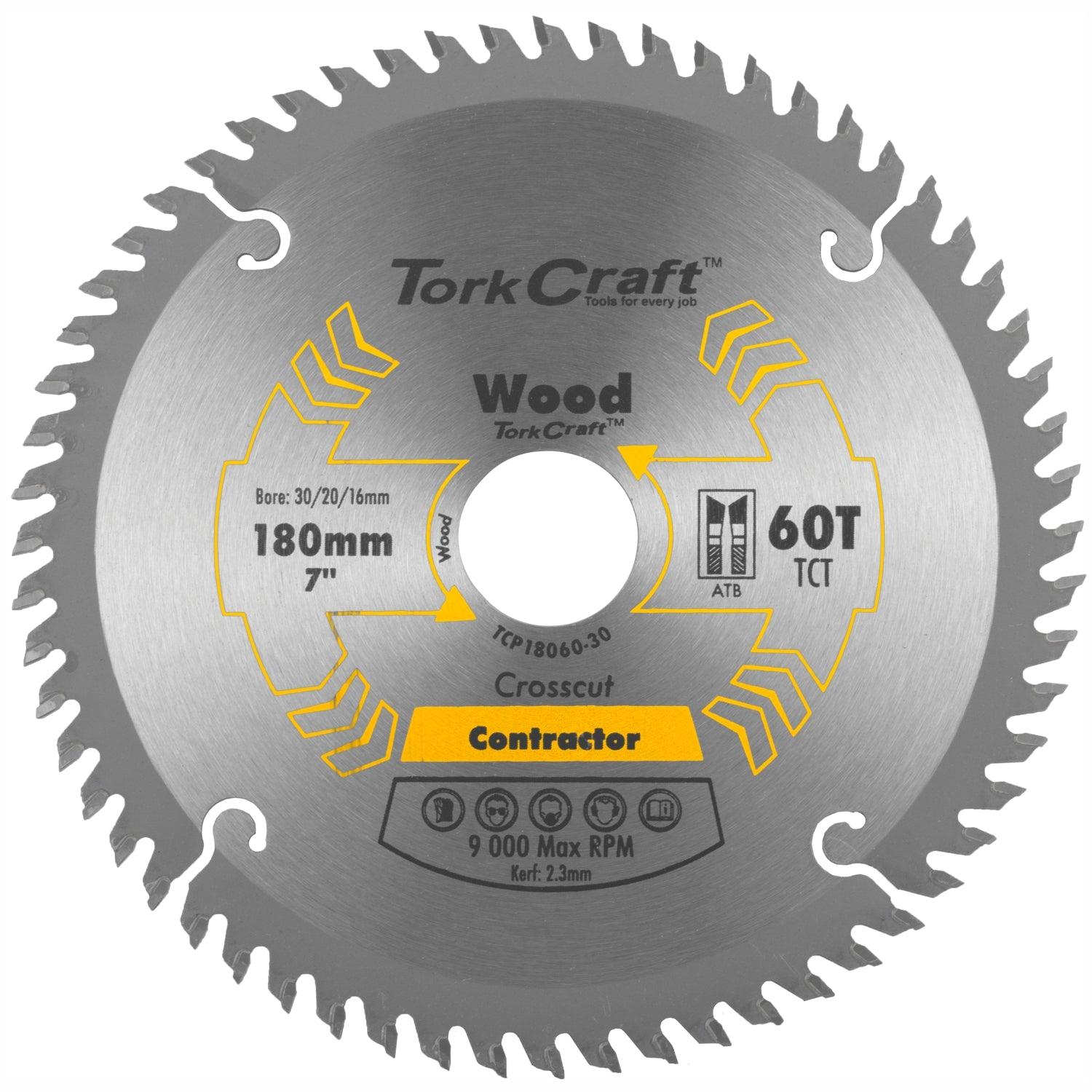 Blade Contractor 180 X 60 T 30/20/16 Circular Saw Tct - Livestainable.co.za