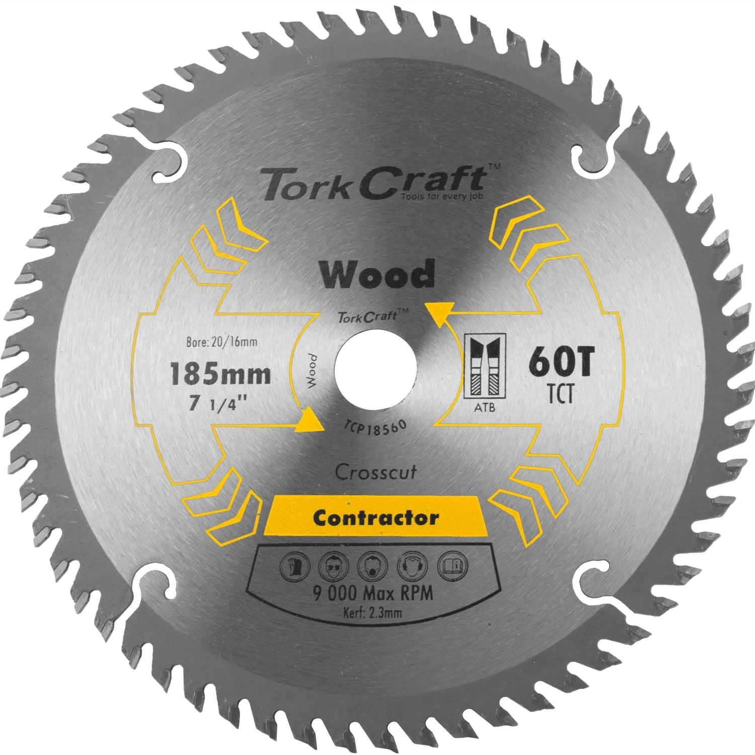 Blade Contractor 185 X60 T 20/16 Circular Saw Tct - Livestainable.co.za