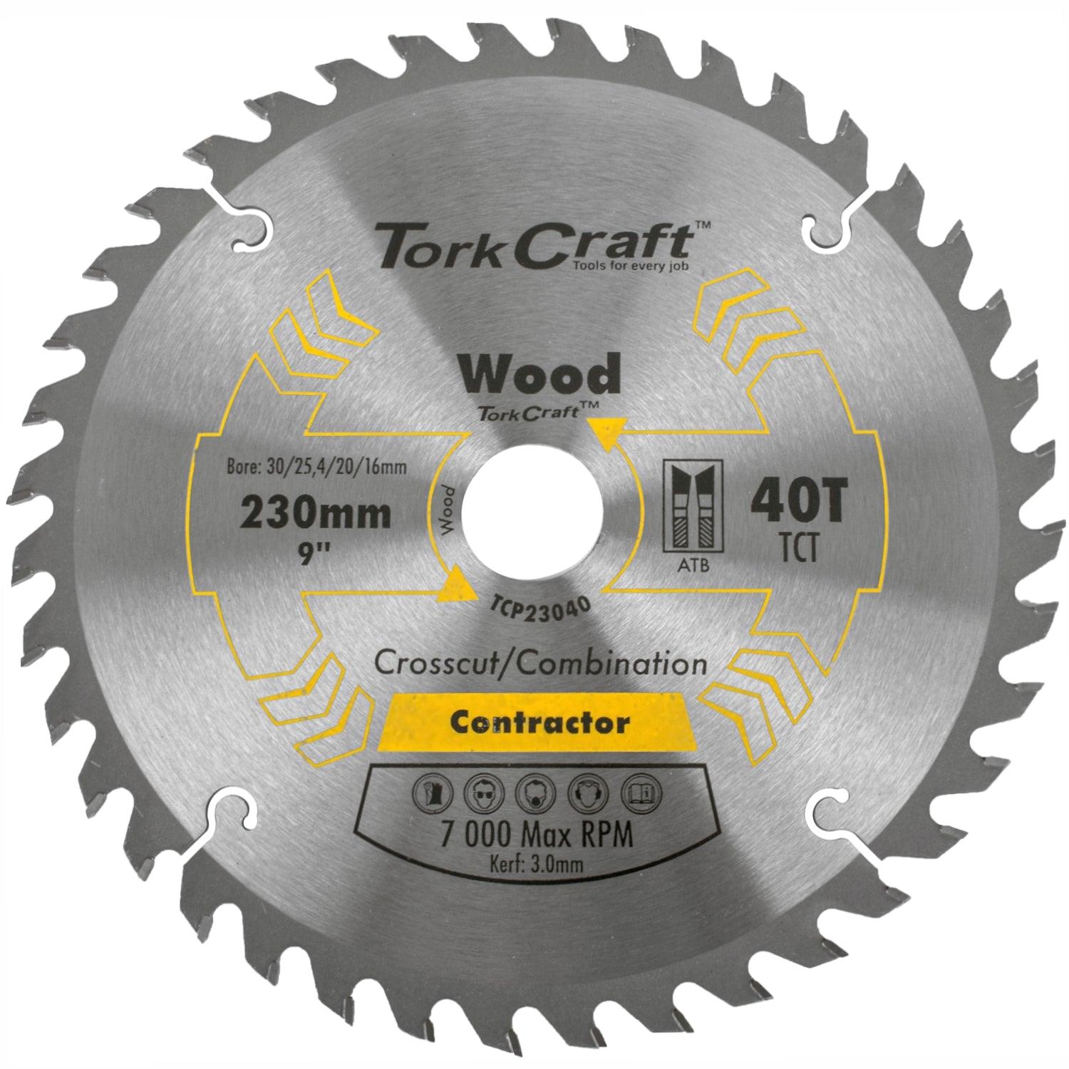 Blade Contractor 230 X 40 T 30/1/20/16 Circular Saw Tct - Livestainable.co.za