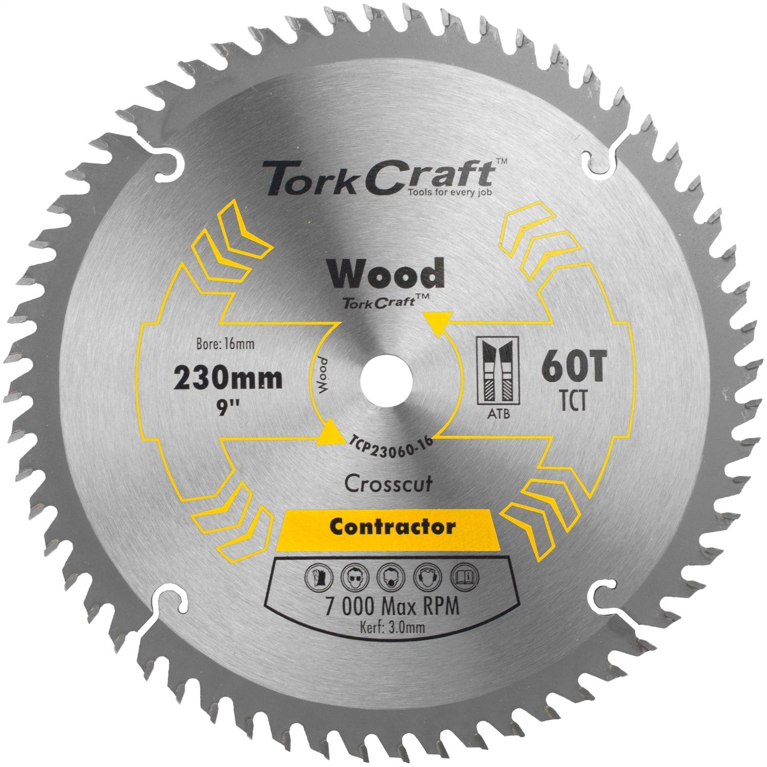 Blade Contractor 230 X 60 T 16 Mm Circular Saw Tct - Livestainable.co.za