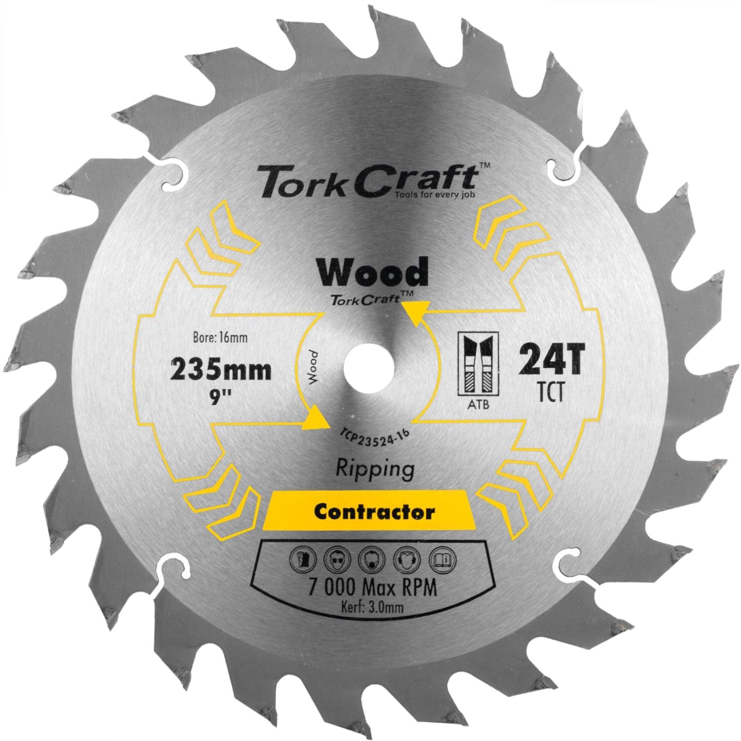 Blade Contractor 235 X 24 T 16mm Circular Saw Tct - Livestainable.co.za