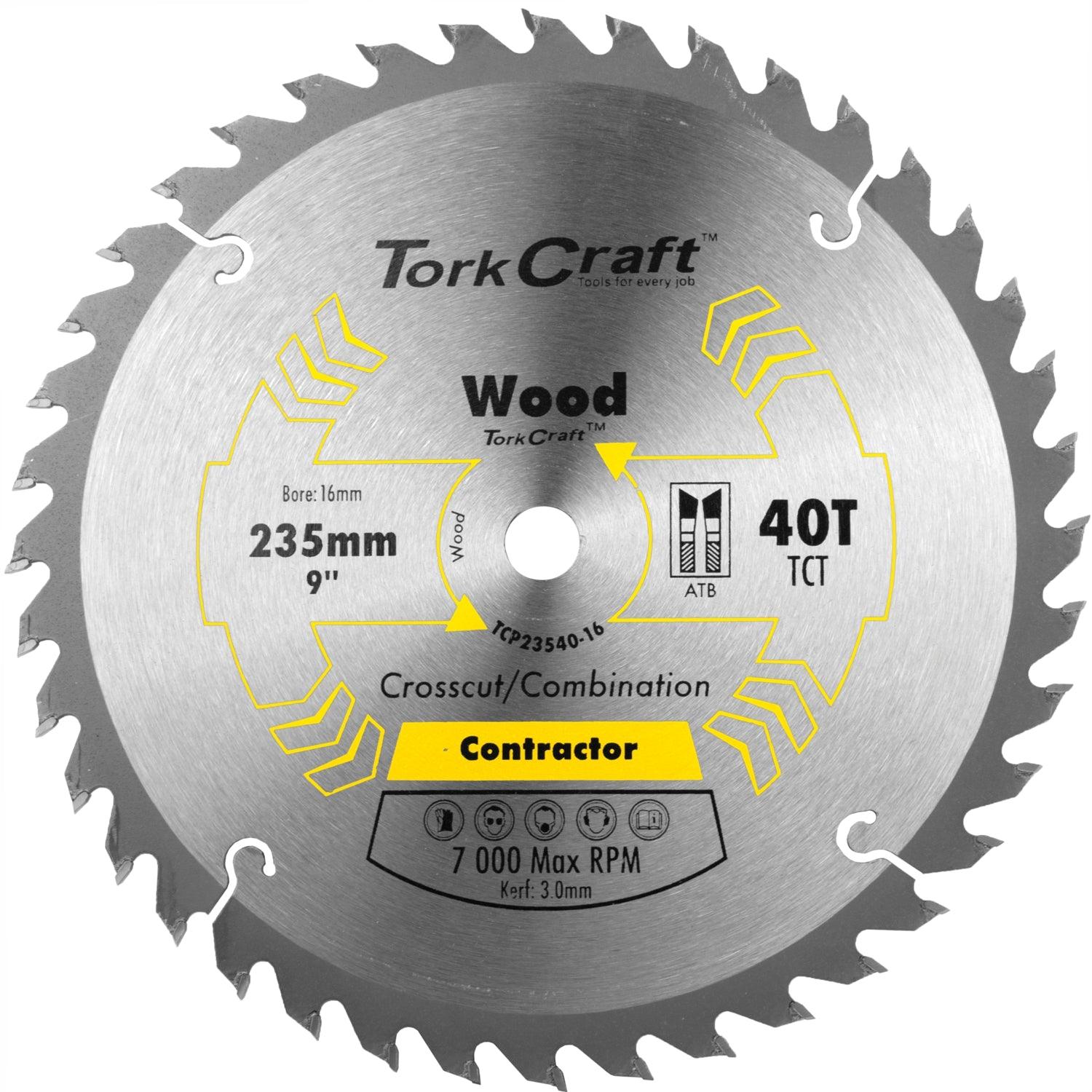 Blade Contractor 235 X 40 T 16 Circular Saw Tct - Livestainable.co.za