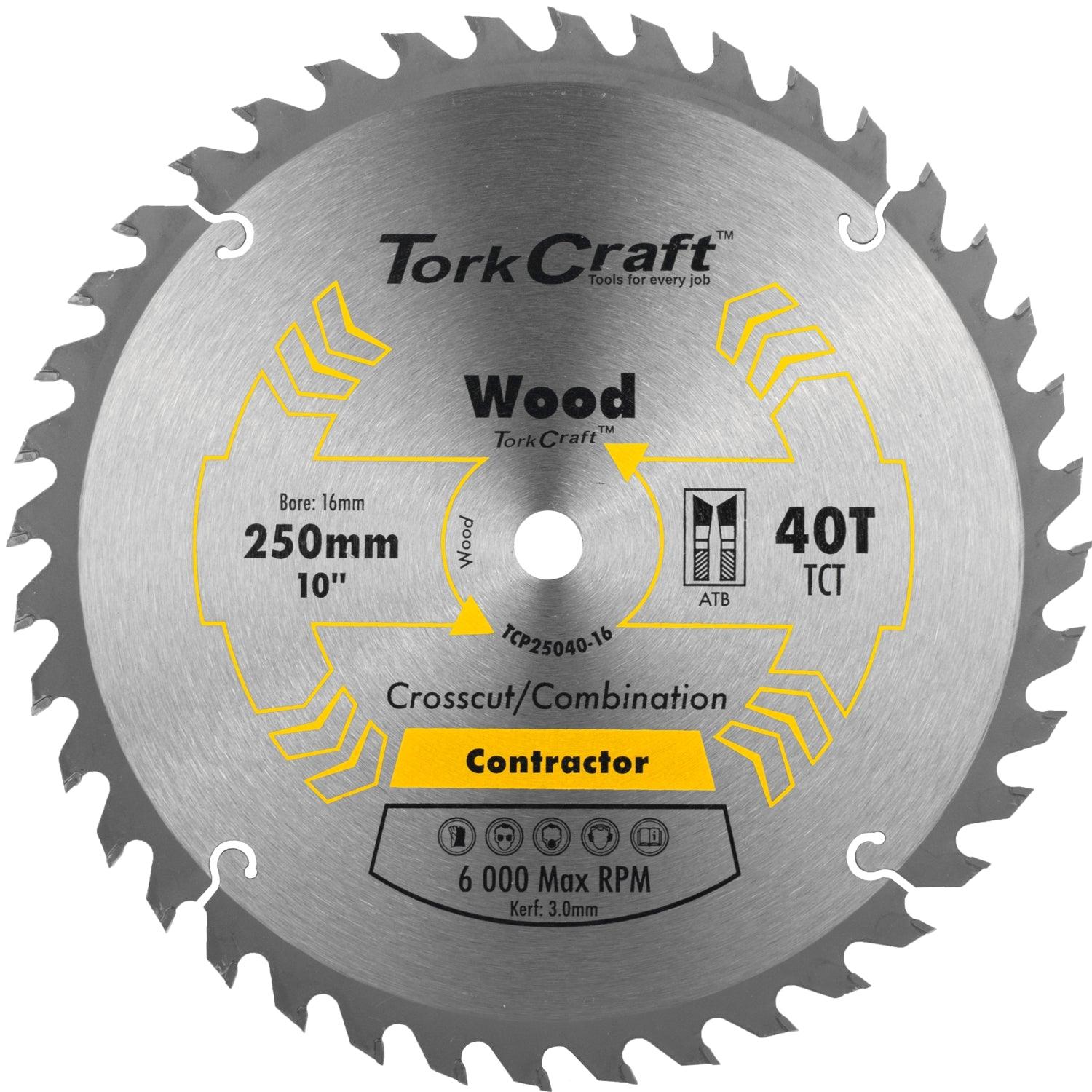 Blade Contractor 250 X 40 T 16 Mm Circular Saw Tct - Livestainable.co.za