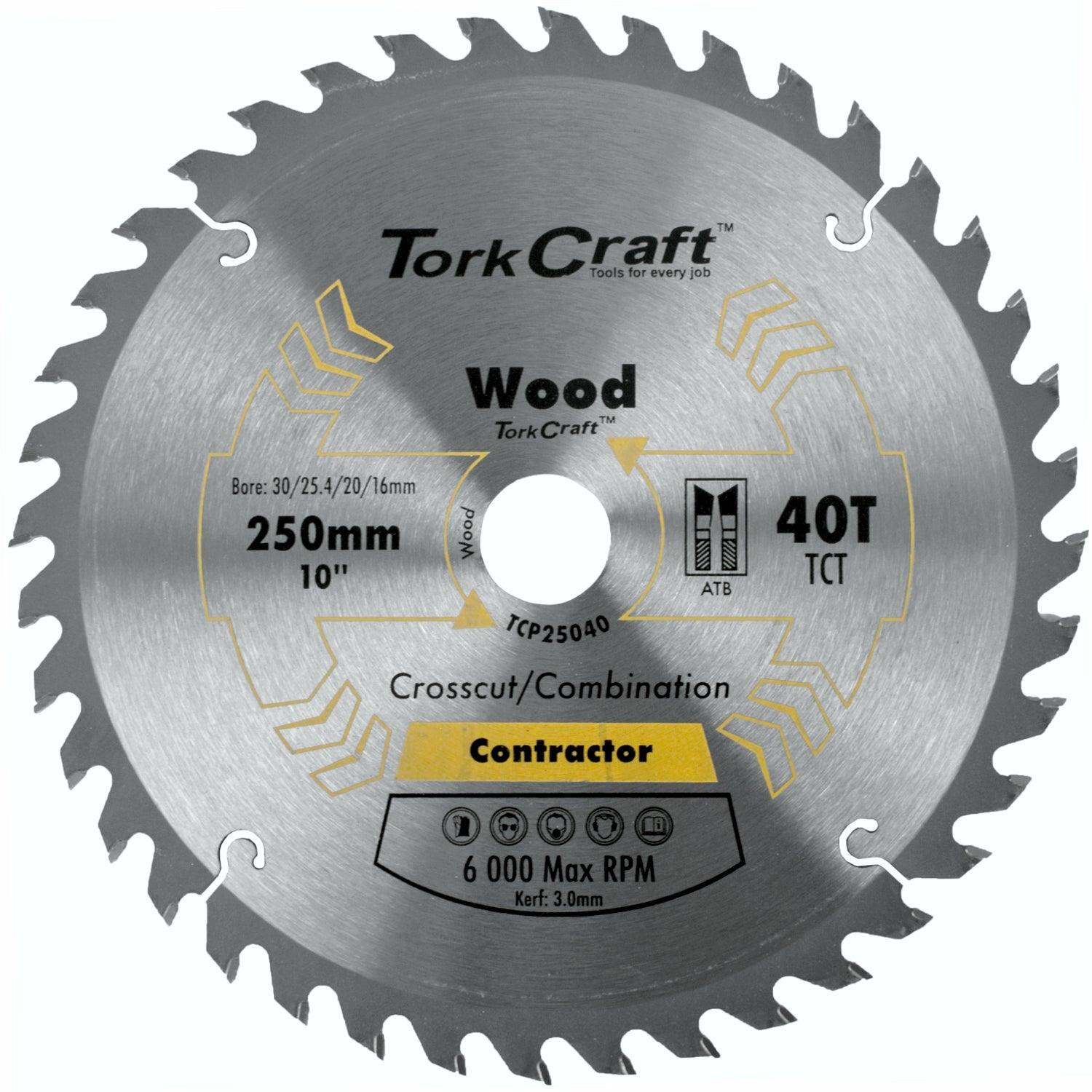 Blade Contractor 250 X 40 T 30/1/20/16 Circular Saw Tct - Livestainable.co.za