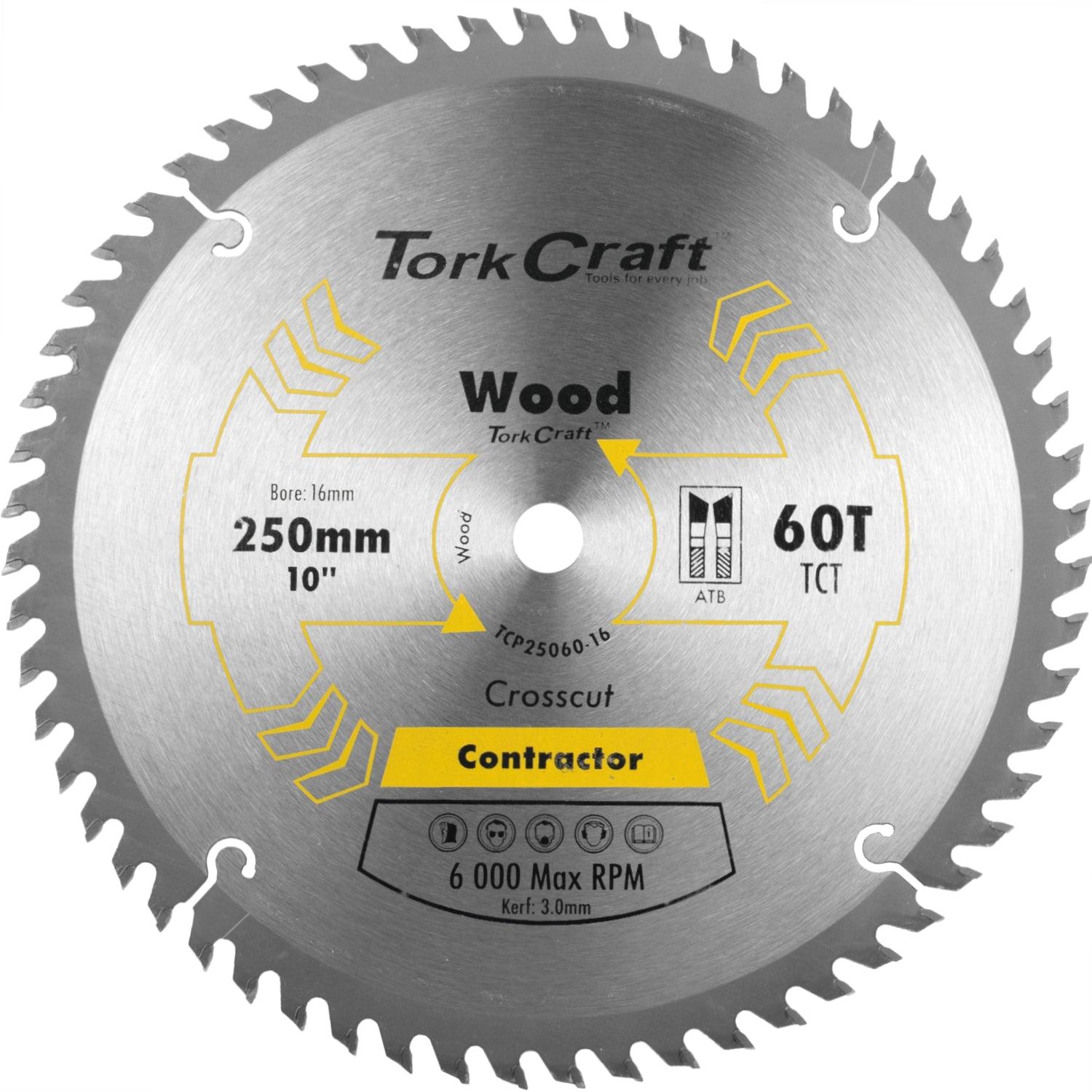 Blade Contractor 250 X 60 T 16 Mm Circular Saw Tct - Livestainable.co.za