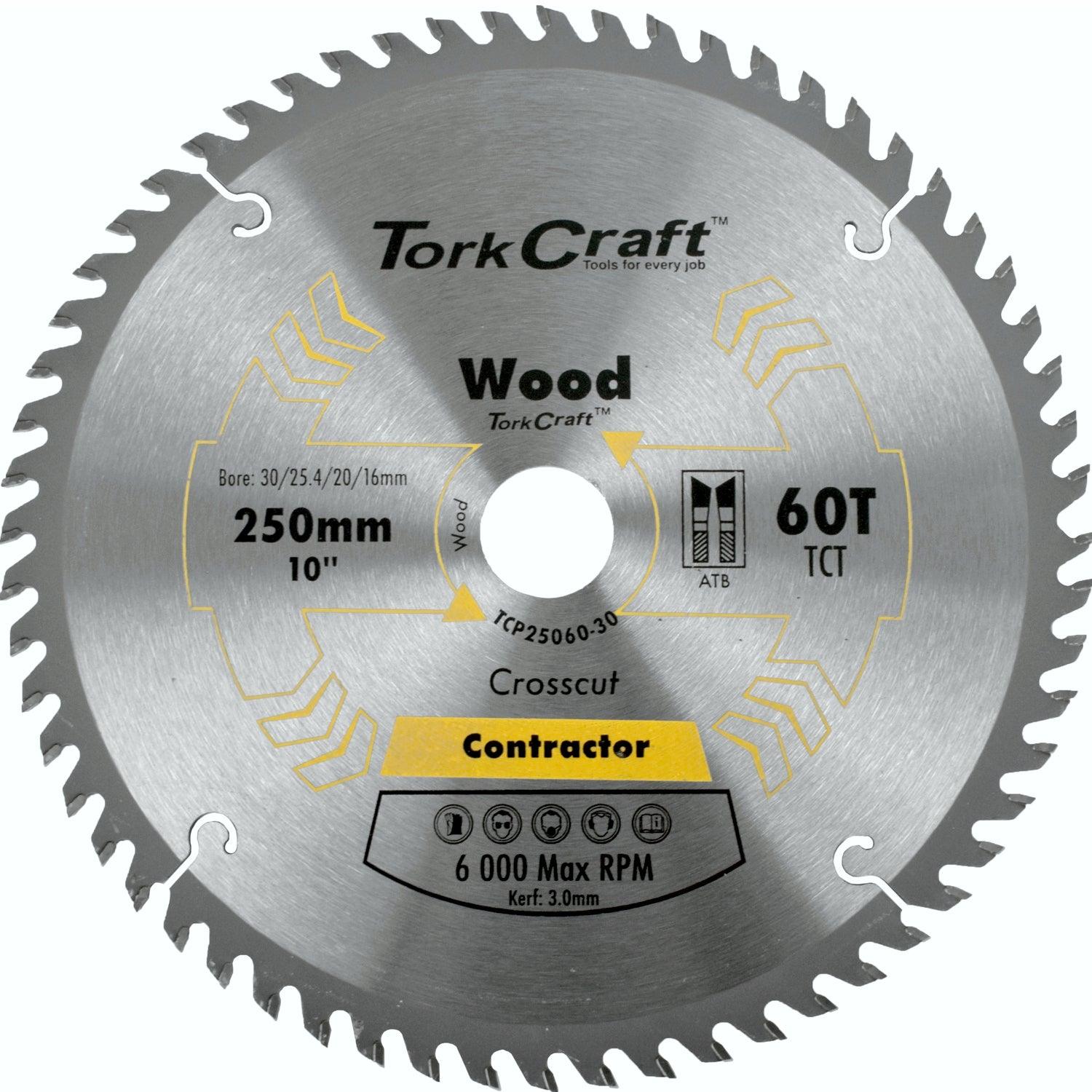 Blade Contractor 250 X 60 T 30/20/16 Circular Saw Tct - Livestainable.co.za