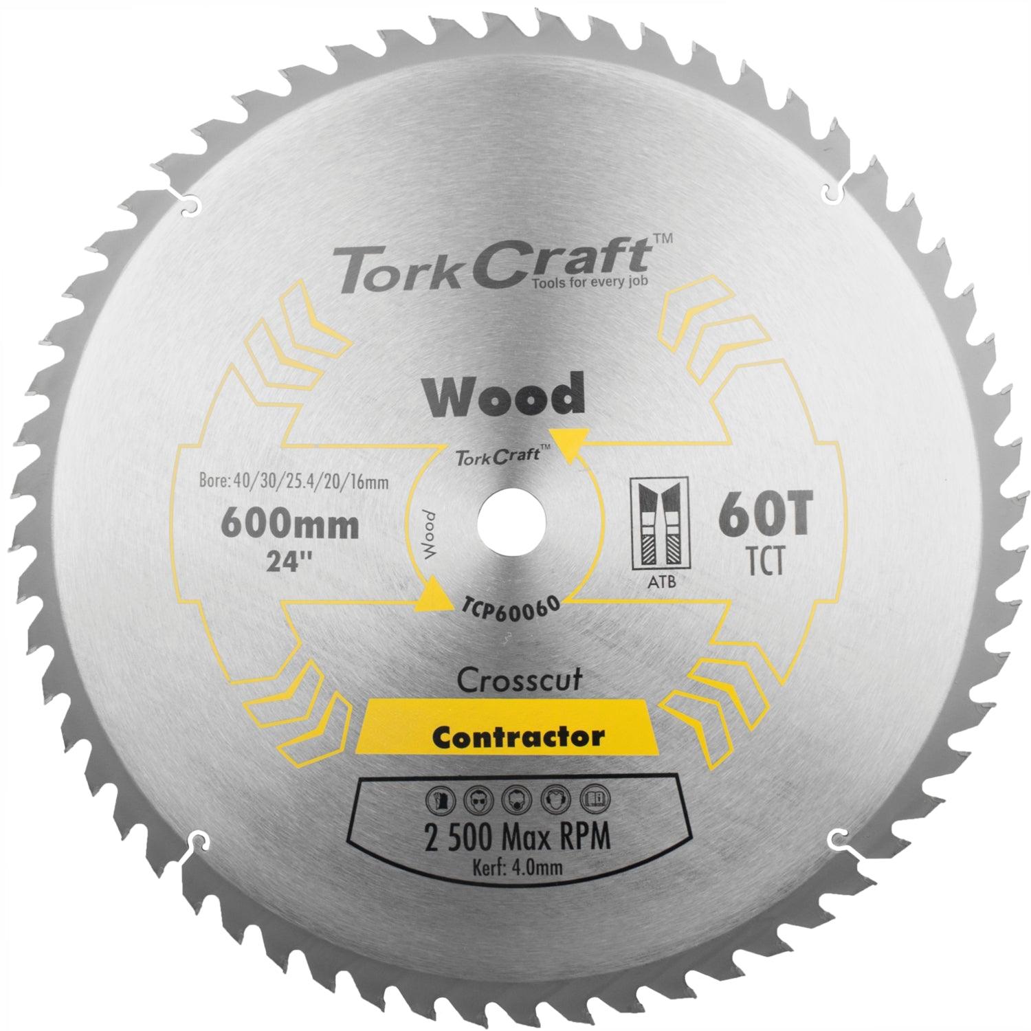 Tct Saw Blade 600 X60 T 4 Mm Kerf 40/30/1/20/16 - Livestainable.co.za