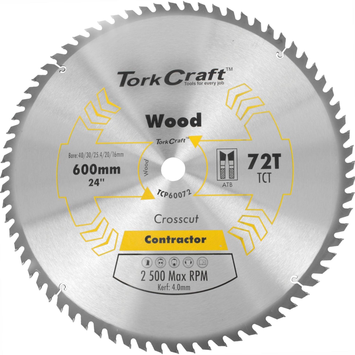 Tct Saw Blade Rip & Cross 600 X72 T 40/30/25.4/20/16 - Livestainable.co.za