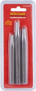 Tork Craft Center Punch Set 3 Pc - Livestainable.co.za