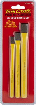 Tork Craft Cold Chisel Set 3 Pc - Livestainable.co.za