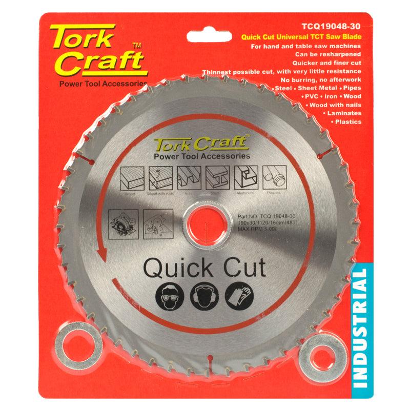 Universal Quick Cut Tct Blade 190 X48 T 30 20 16 - Livestainable.co.za