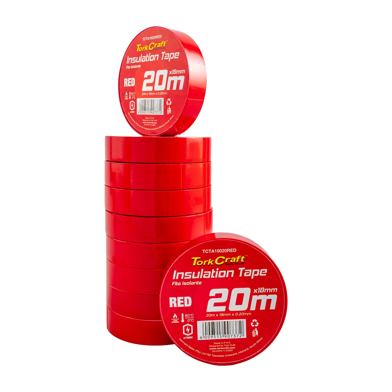 Tork Craft 0.20 Mmx18 Mmx20 M Red Insulation Tape