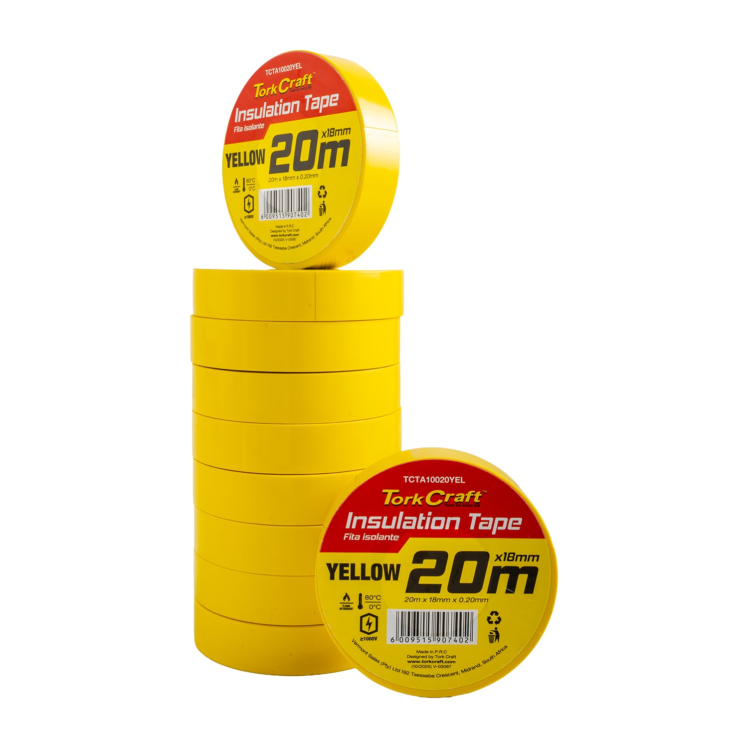 Tork Craft 0.20 Mmx18 Mmx20 M Yellow Insulation Tape