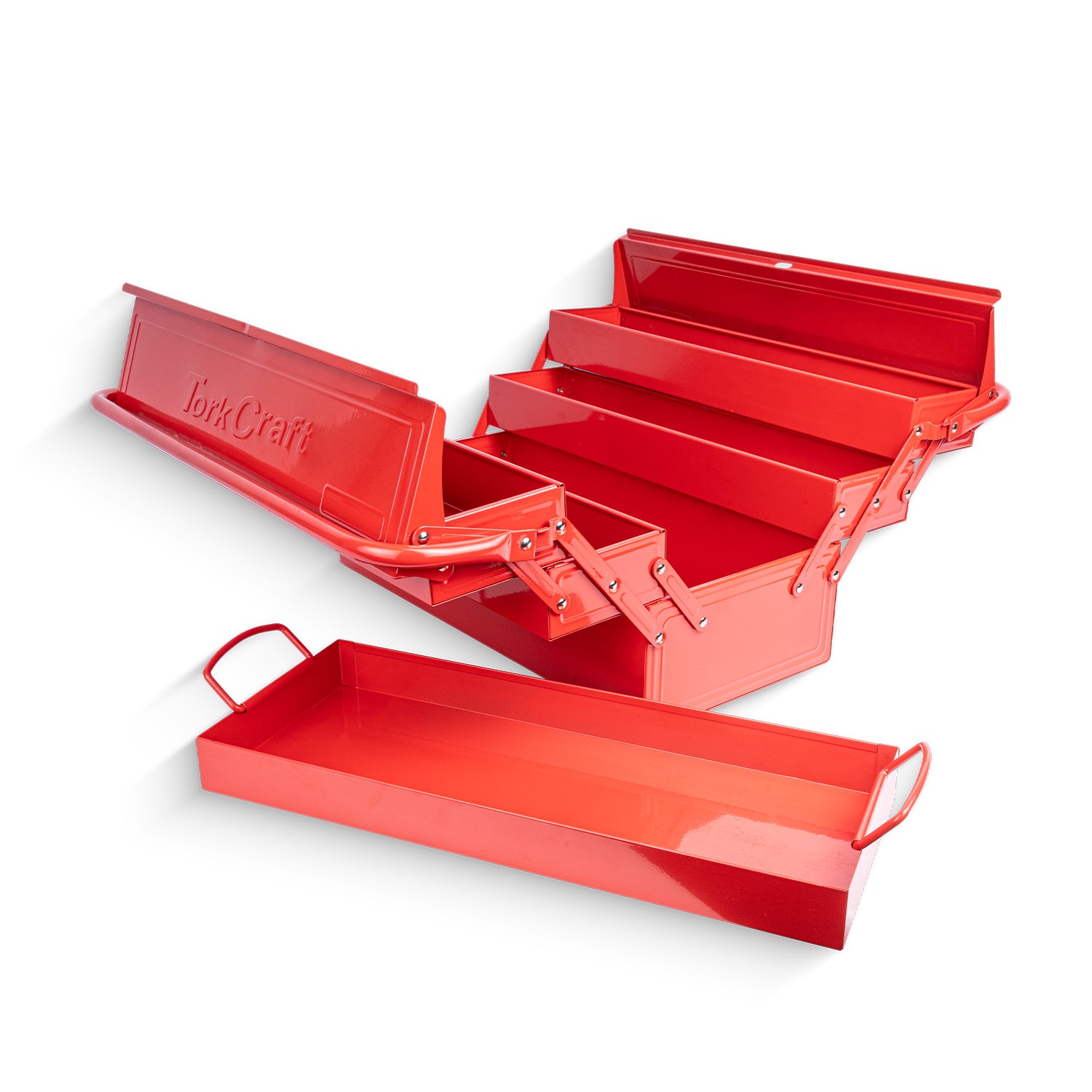 Tork Craft Cantilever Tool Box Empty 6 X Tray 470 X220 X230 Mm
