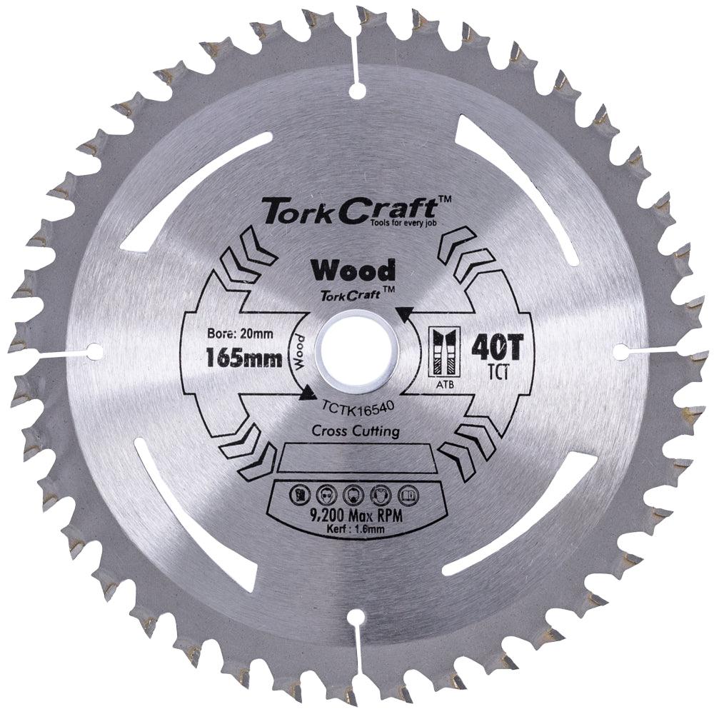 Tct Saw Blade 165 Mm X 1.6 Mm X 20 Mm X 40 T Wood Thin Kerf - Livestainable.co.za