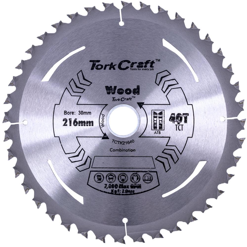 Tct Saw Blade 216 Mm X 2.0 Mm X 30 Mm X 40 T Wood Thin Kerf - Livestainable.co.za