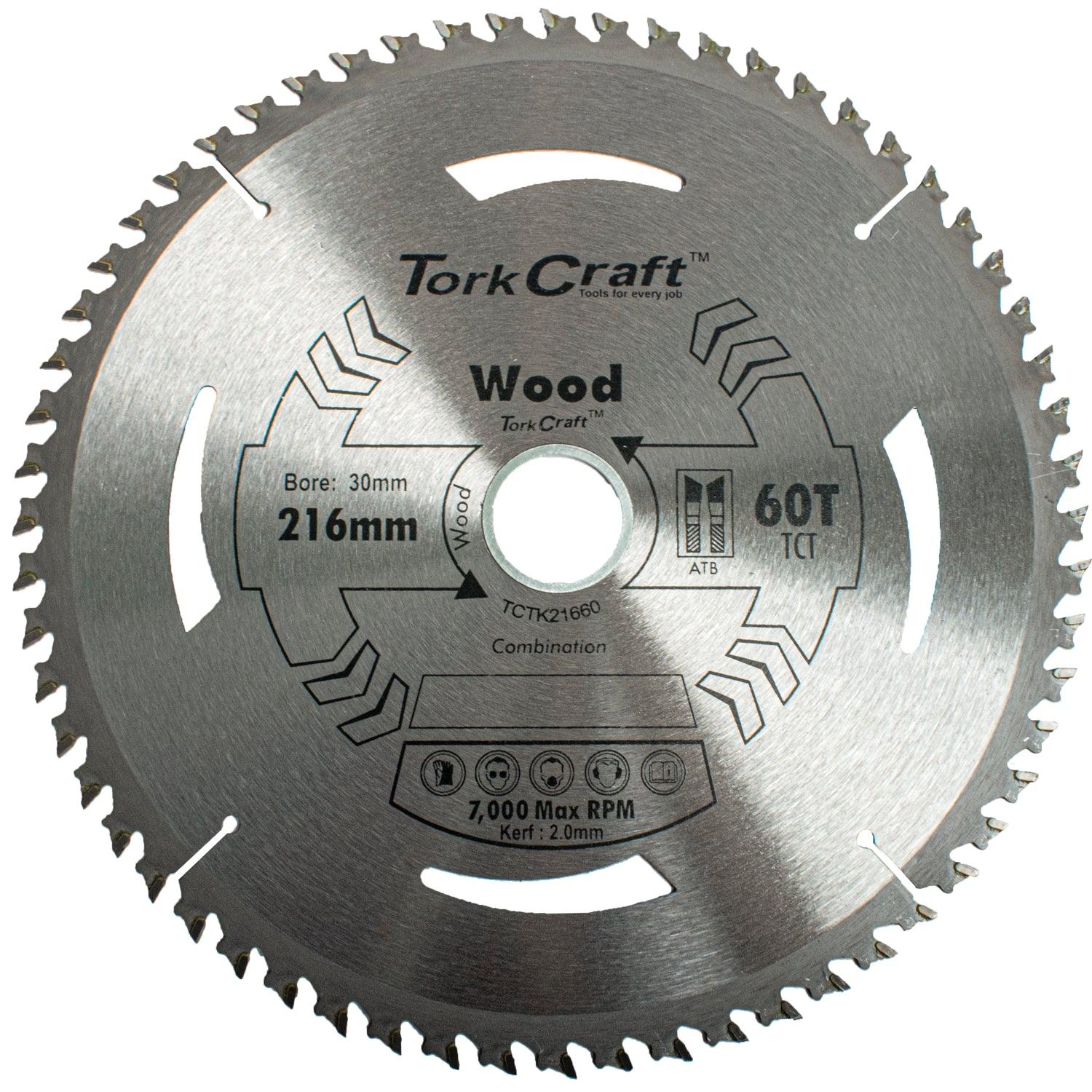 Tct Saw Blade 216 Mm X 2.0 Mm X 30 Mm X 60 T Wood Thin Kerf - Livestainable.co.za