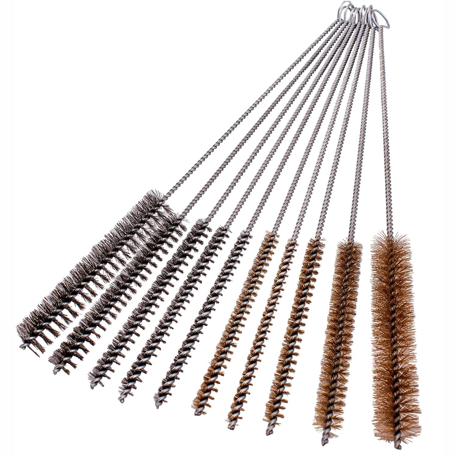 Tube Pipe Brush Set Brass 10 Pc - Livestainable.co.za