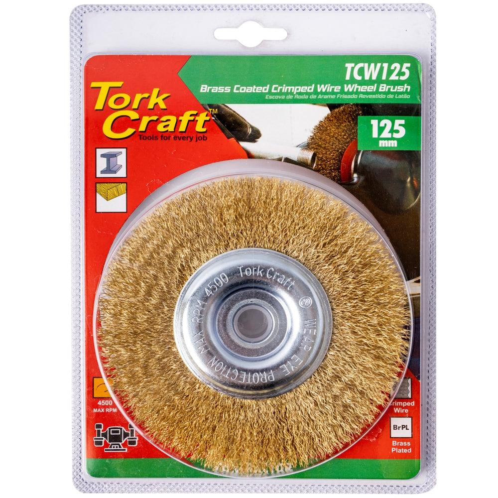 Wire Wheel Brush 125 Mm X 14 Mm X 16 Mm Arbor With 1/2' Bush - Livestainable.co.za