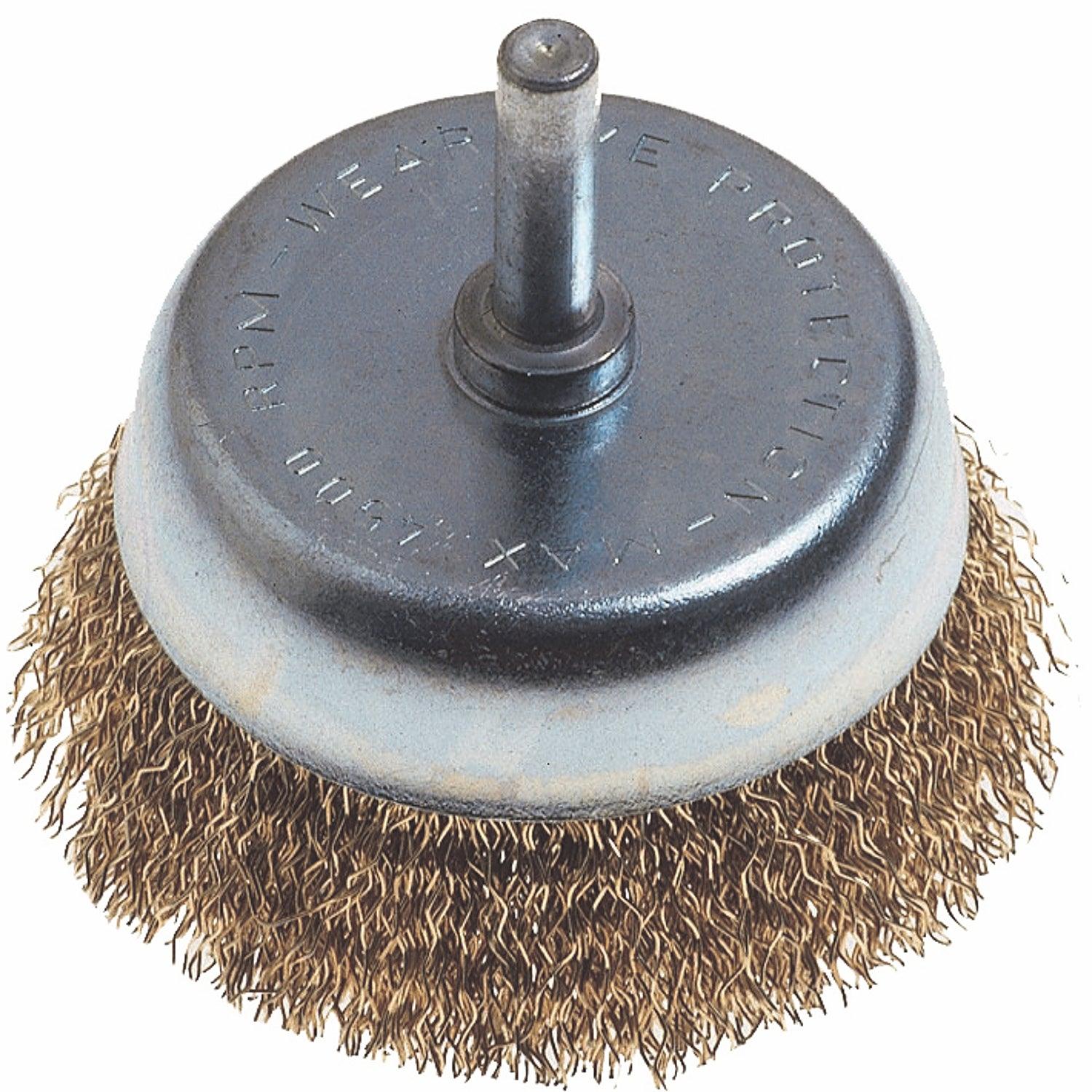 Wire Cup Brush 63 Mm X 6 Mm Shaft Blister - Livestainable.co.za