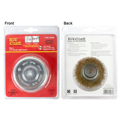 Wire Cup Brush 80 Mm X 6 Mm Shaft Blister - Livestainable.co.za