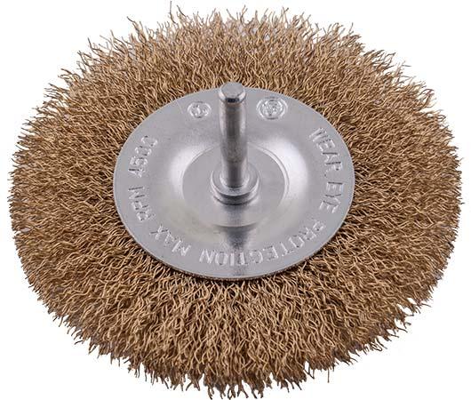 Wire Wheel Brush 100 Mm X 6 Mm Shaft Blister - Livestainable.co.za