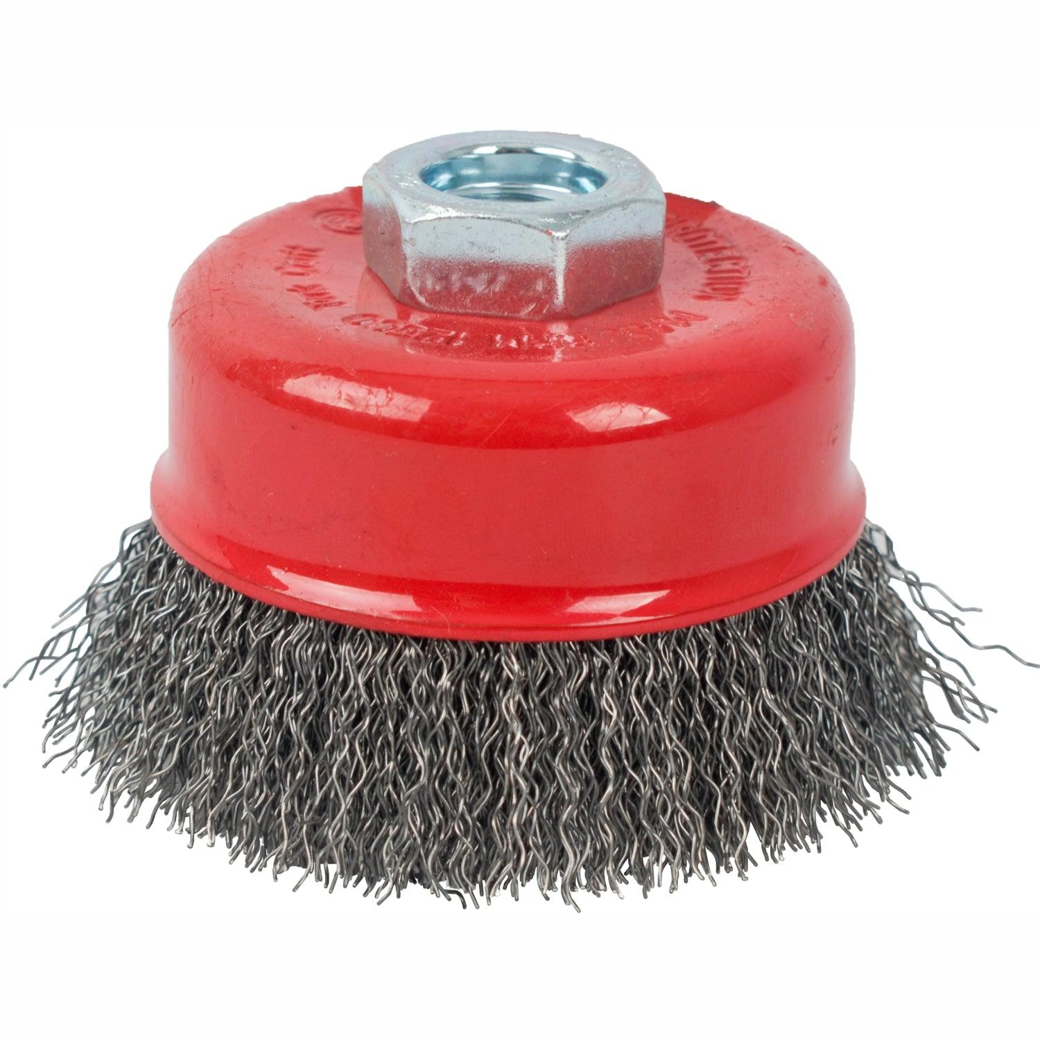 Wire Cup Brush Crimped Plain 100 Mmxm14 Bulk - Livestainable.co.za