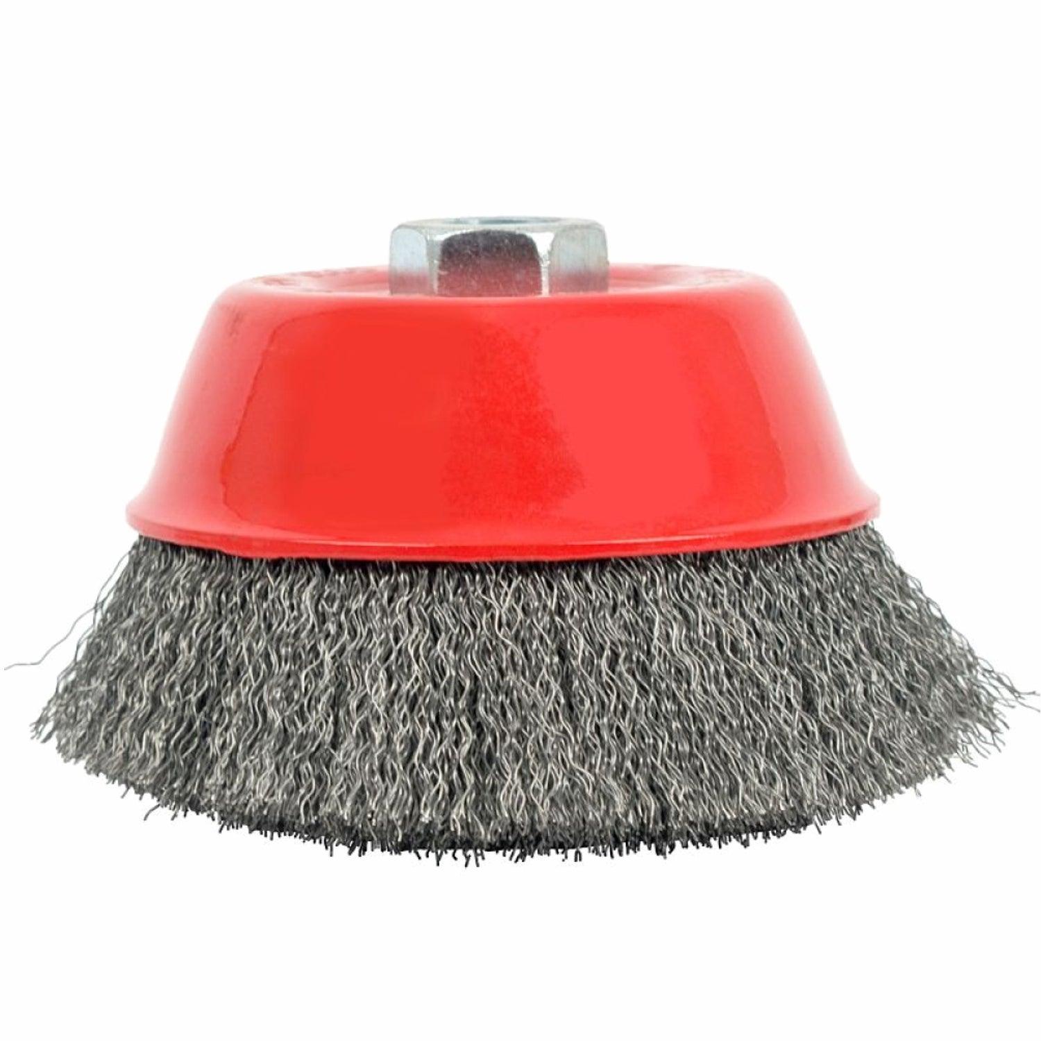 Wire Cup Brush Crimped Plain 125 Mmxm14 Bulk - Livestainable.co.za