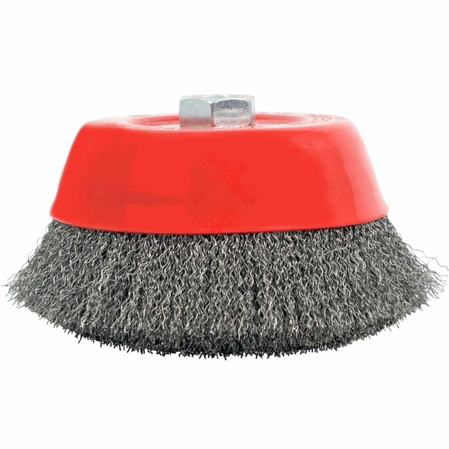 Wire Cup Brush Crimped Plain 150 Mmxm14 Bulk - Livestainable.co.za