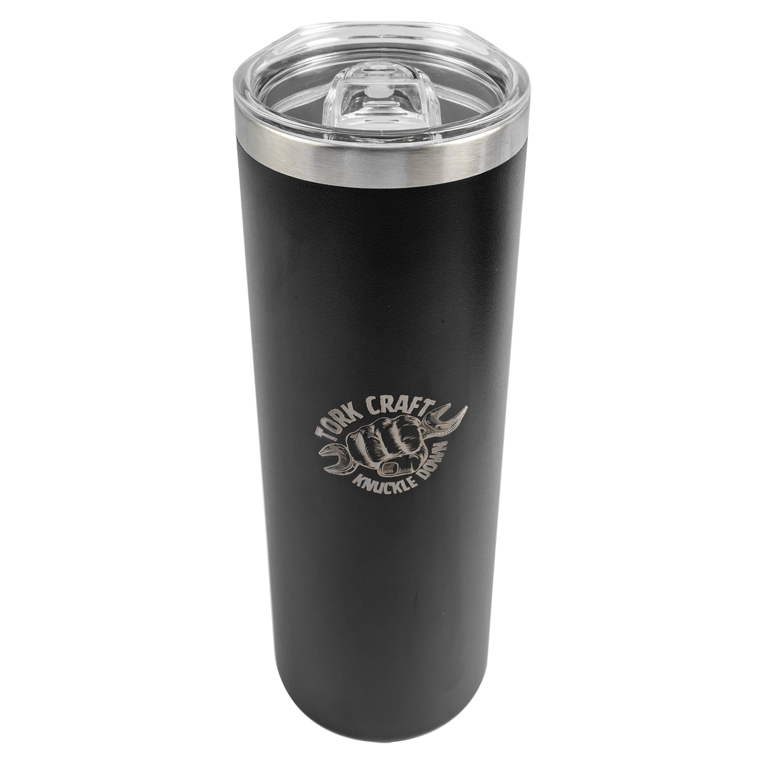 Tork Craft Tork Craft Stainless Steel Skinny Tumbler C/W Straw Black
