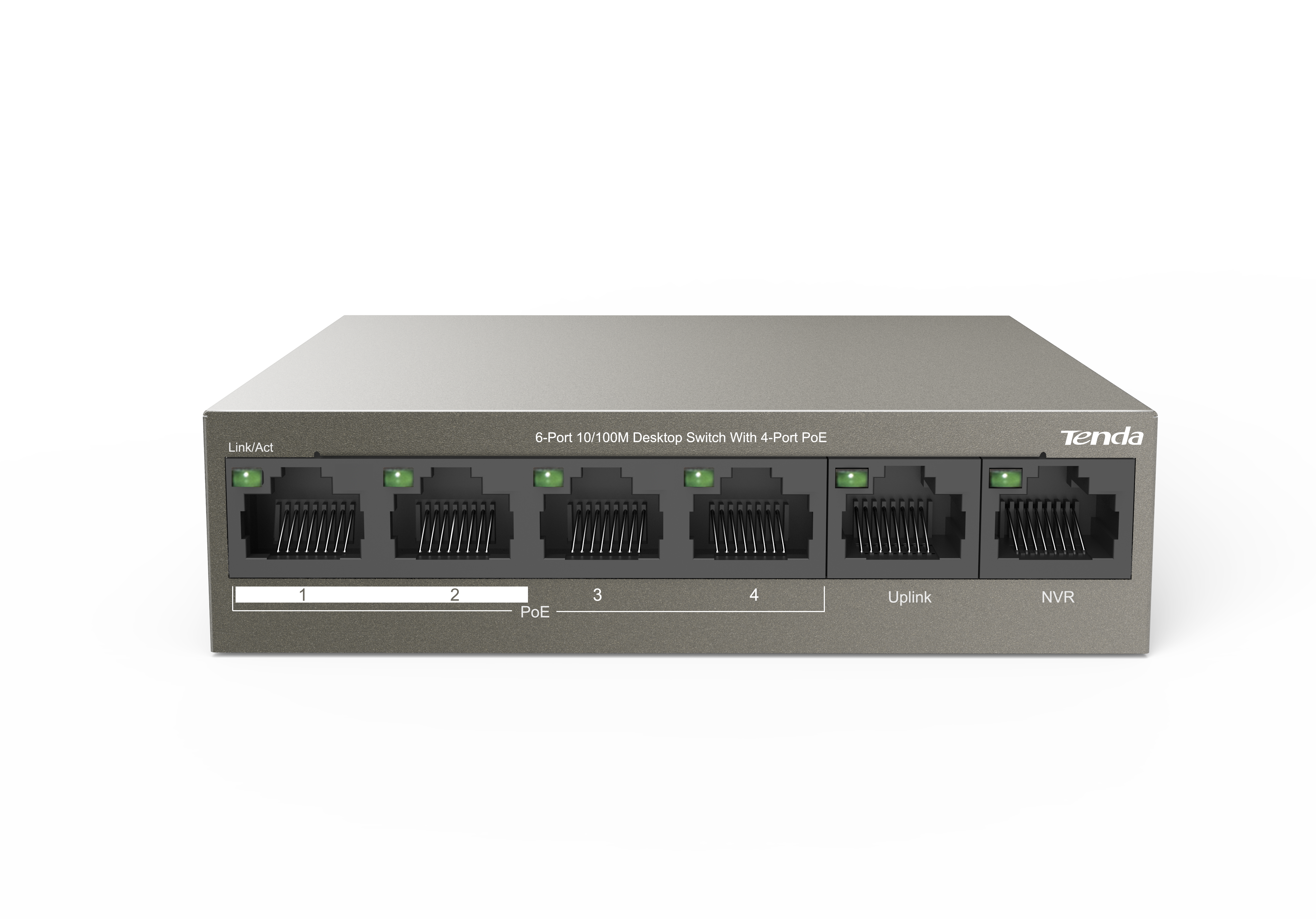 Tenda 6-Port 10/100M Desktop Switch With 4-Port PoE