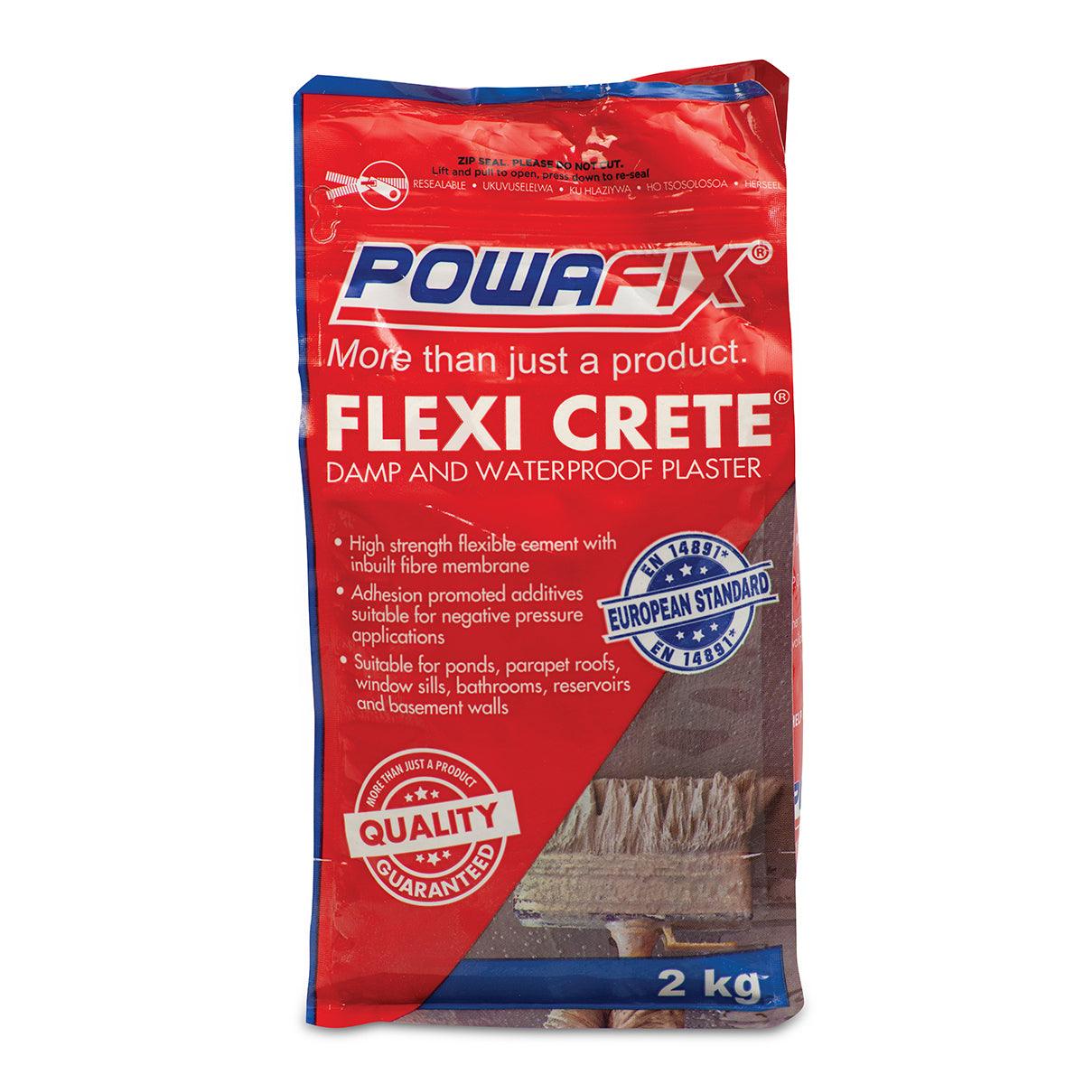 Powafix Flexi Crete Damp & Waterproof Plaster 2 Kg - Livestainable.co.za