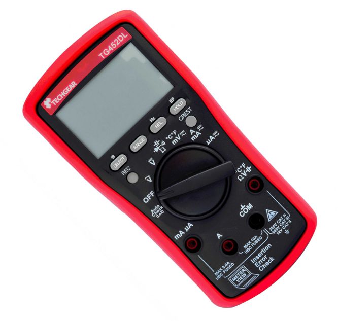 Hand Held Multimeter Dmm Rms V,I,R,T,C,F Tg452 Dl