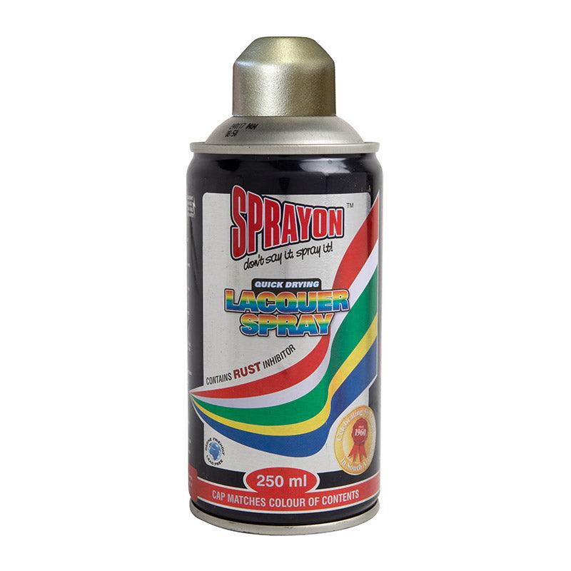 Sprayon Mettalic Spray Paint Rich Pale Gold 250 Ml - Livestainable.co.za