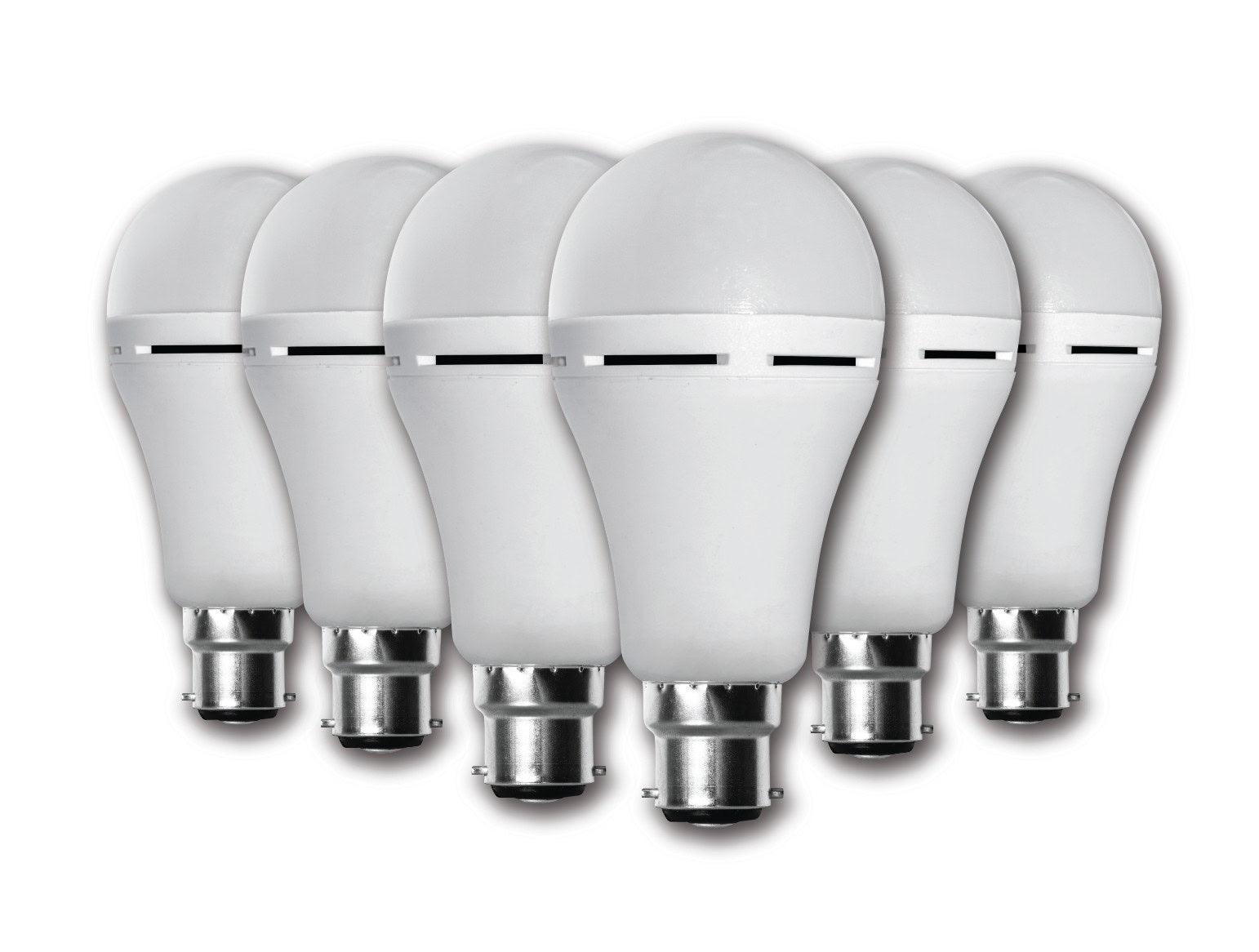 Elecstor B22 7 W Rechargeable Cool White 6 Pack - Livestainable.co.za