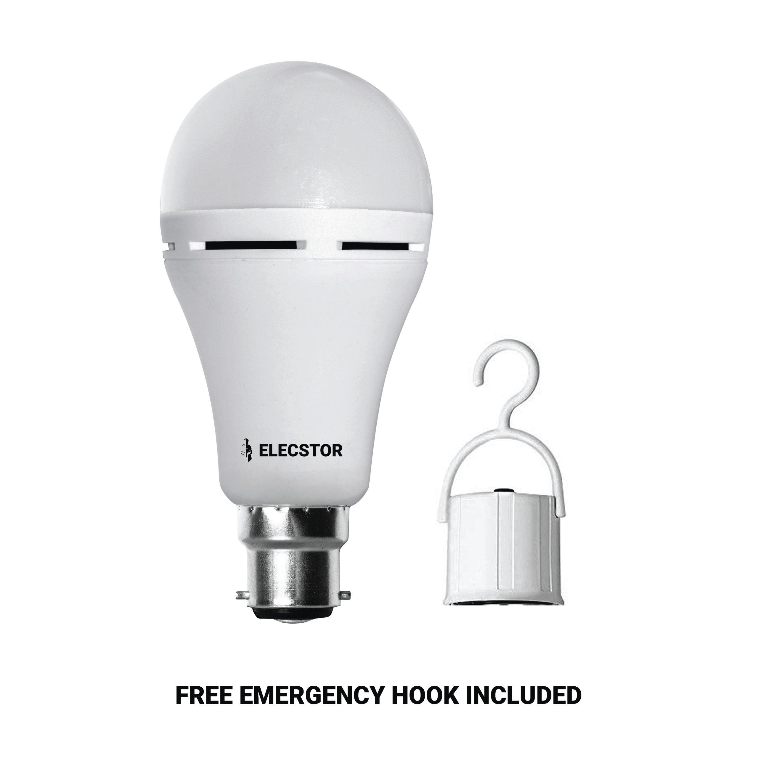 Elecstor B22 7 W Rechargeable Warm White 4 Pack - Livestainable.co.za