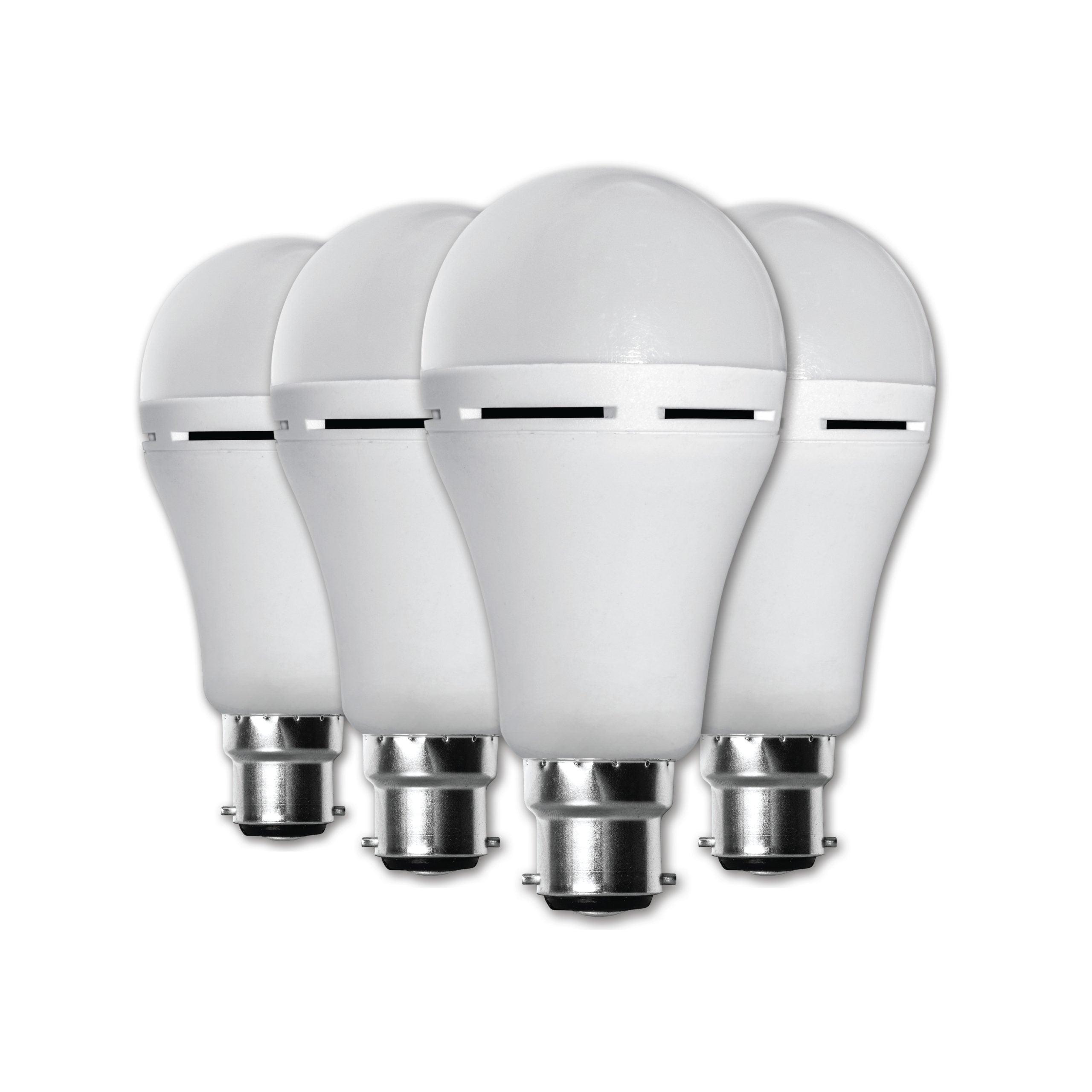 Elecstor B22 7 W Rechargeable Warm White 4 Pack - Livestainable.co.za