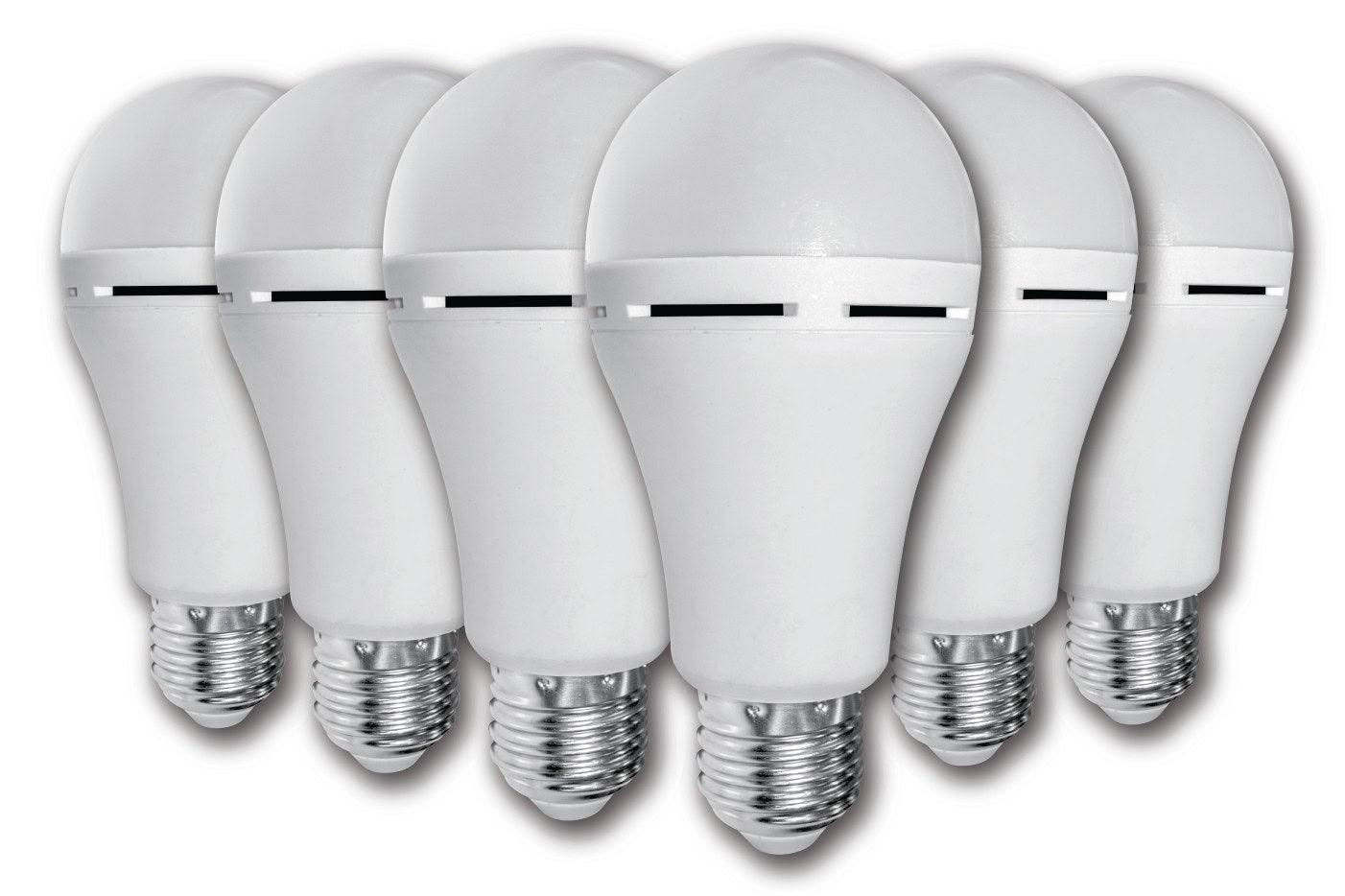 Elecstor E27 7 W Rechargeable Cool White 6 Pack - Livestainable.co.za