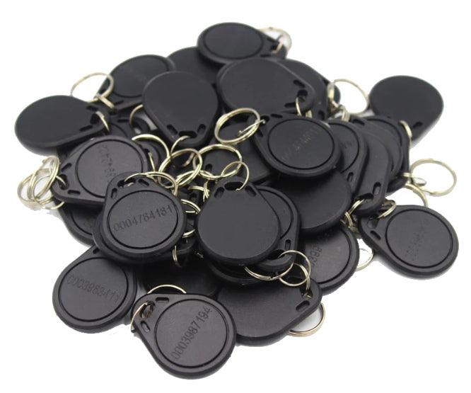 Keychain / Fob Rfid Tag 125 K Hz Black 32x40mm 2.5 K/Box Kf Tk4100 125 K Hz Blk - Livestainable.co.za