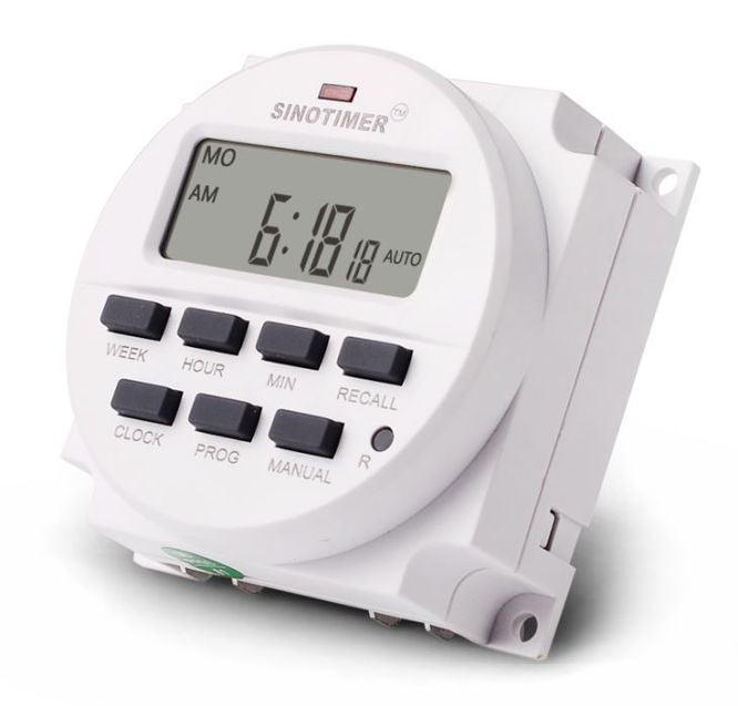 220 Vac Digital Weekly Programmable Timer 15 A 60x60x32mm Tm618 N 2 220 Vac - Livestainable.co.za