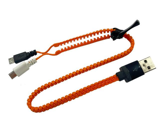 Usb 2.0 Plug To 2 X Micro Usb Plug Zip Cable Orange 300mm Tmc 011 Mor - Livestainable.co.za