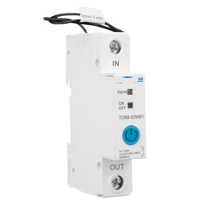 Wifi Smart Meter / Contactor / Switch / Timer D/R 1 P 63 A Tob8 63 Wifi