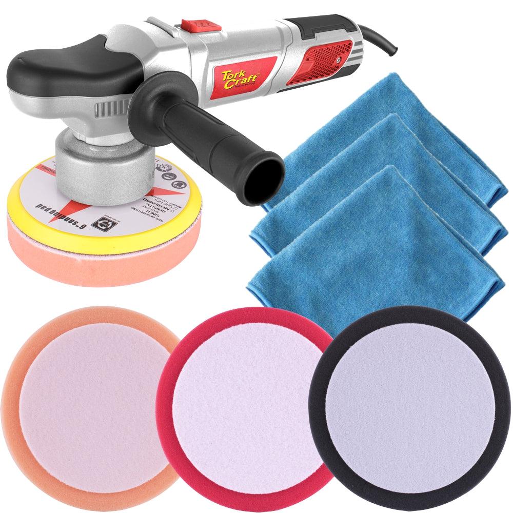 Polisher Pol04 + 3 Pc F/Pad Spc00203/205/207 + 3 Pc Mic. Cloth Spc00104 - Livestainable.co.za