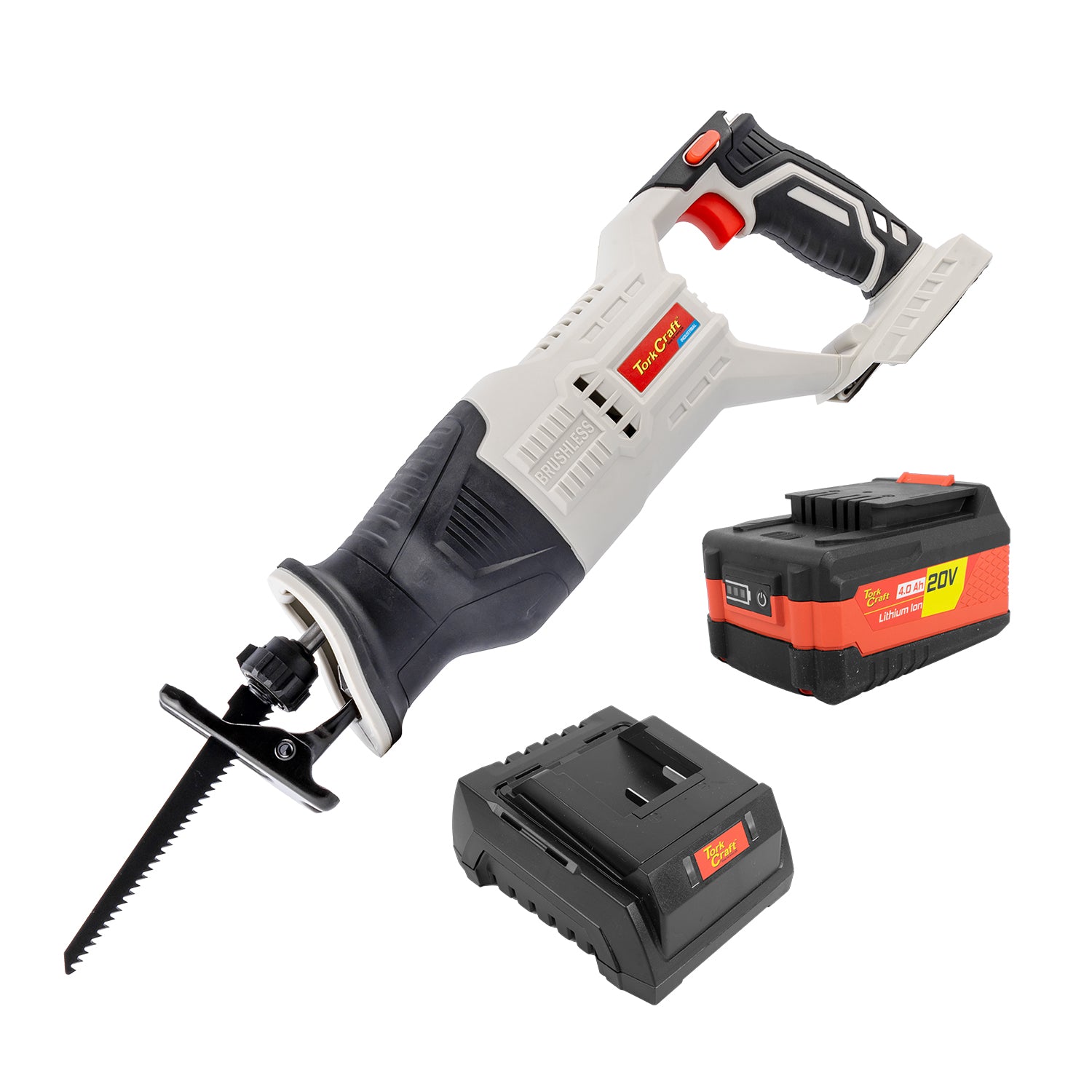 Tork Craft Tc Sabre Saw With 4 Ah Battery And Charger