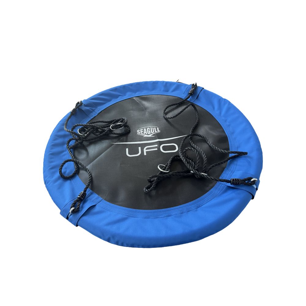 Seagull Giant Ufo Swing 100cm
Size: 100x150/180 (H) Cm Powder Coated Steel Tube With Adjustable Hang Rope
Covered In 600 D Oxford Mat + Pp Net Padding 10mm Epe
Maximum User Weight 45kg