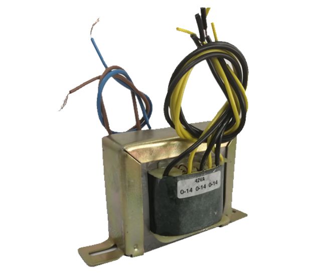 Transformer P=220 S=3x14 V 1 A 42 Va Ch Mnt Open End Tba