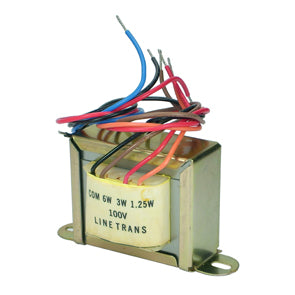 Transformer Line P=1.25/3/6 W S=4 E 100 V Audio Xf1