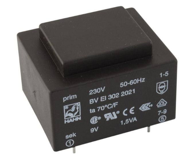 Transformer P=230 S=2x12 0.25 A Pcb Bv Ei 422 1225